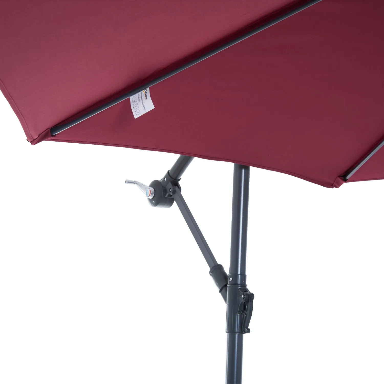 10' Hanging Patio Garden Umbrella - Wine Red