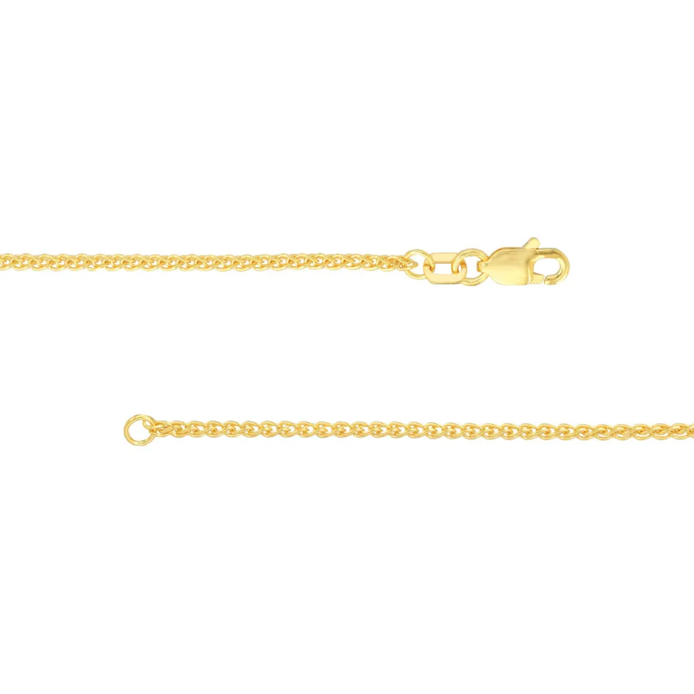 14k Gold 1.5mm Wheat Chain