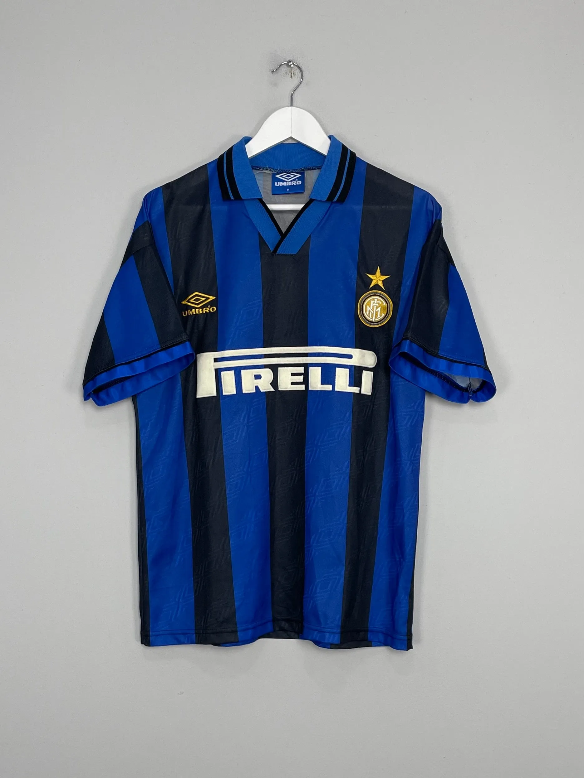 1995/96 INTER MILAN HOME SHIRT (M) UMBRO