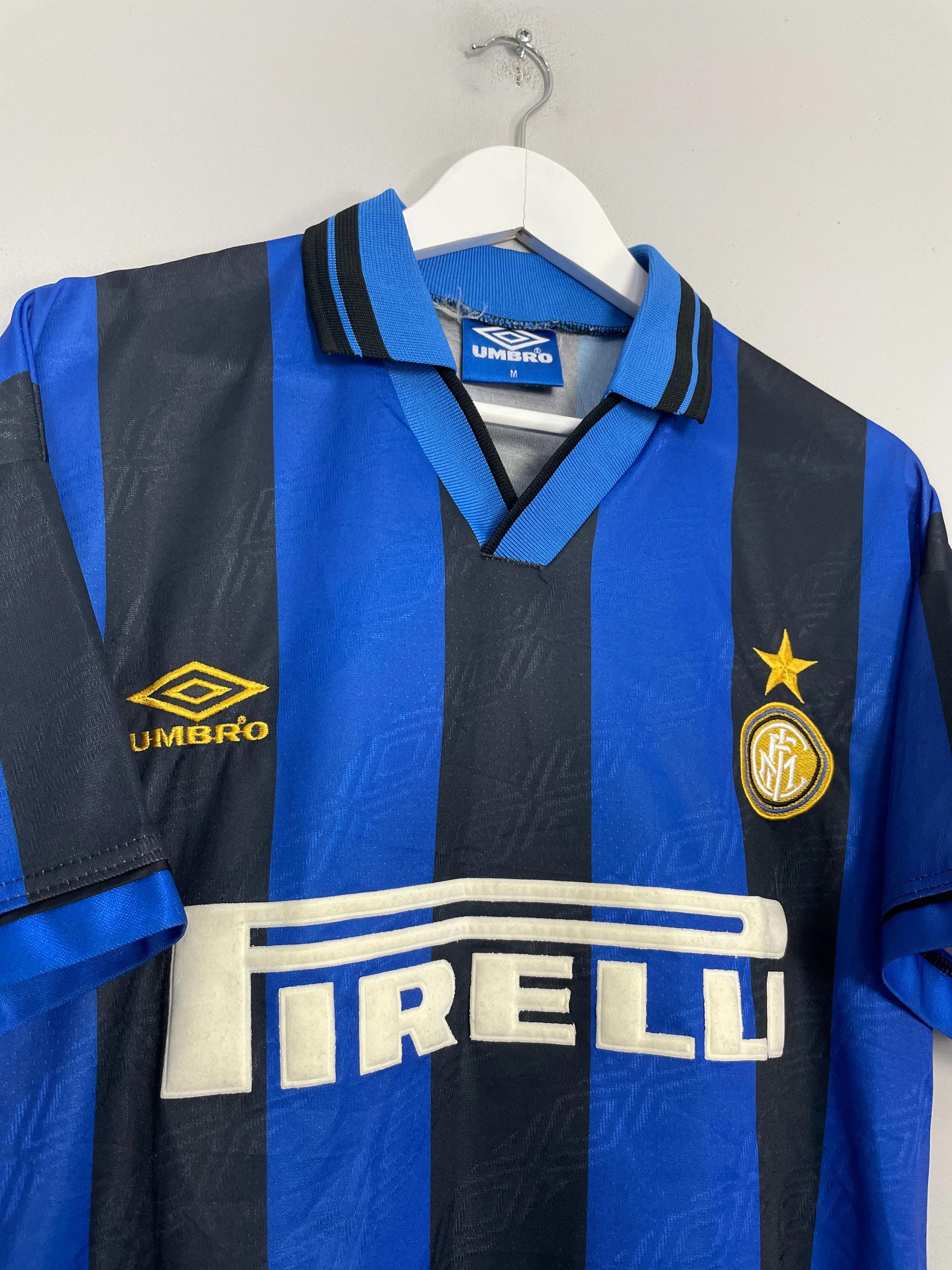 1995/96 INTER MILAN HOME SHIRT (M) UMBRO