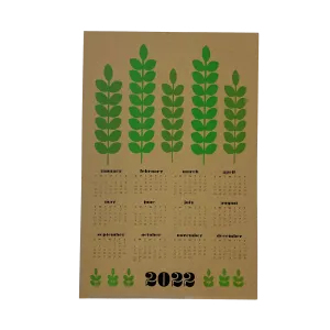 2022 Wall Calendar - plants