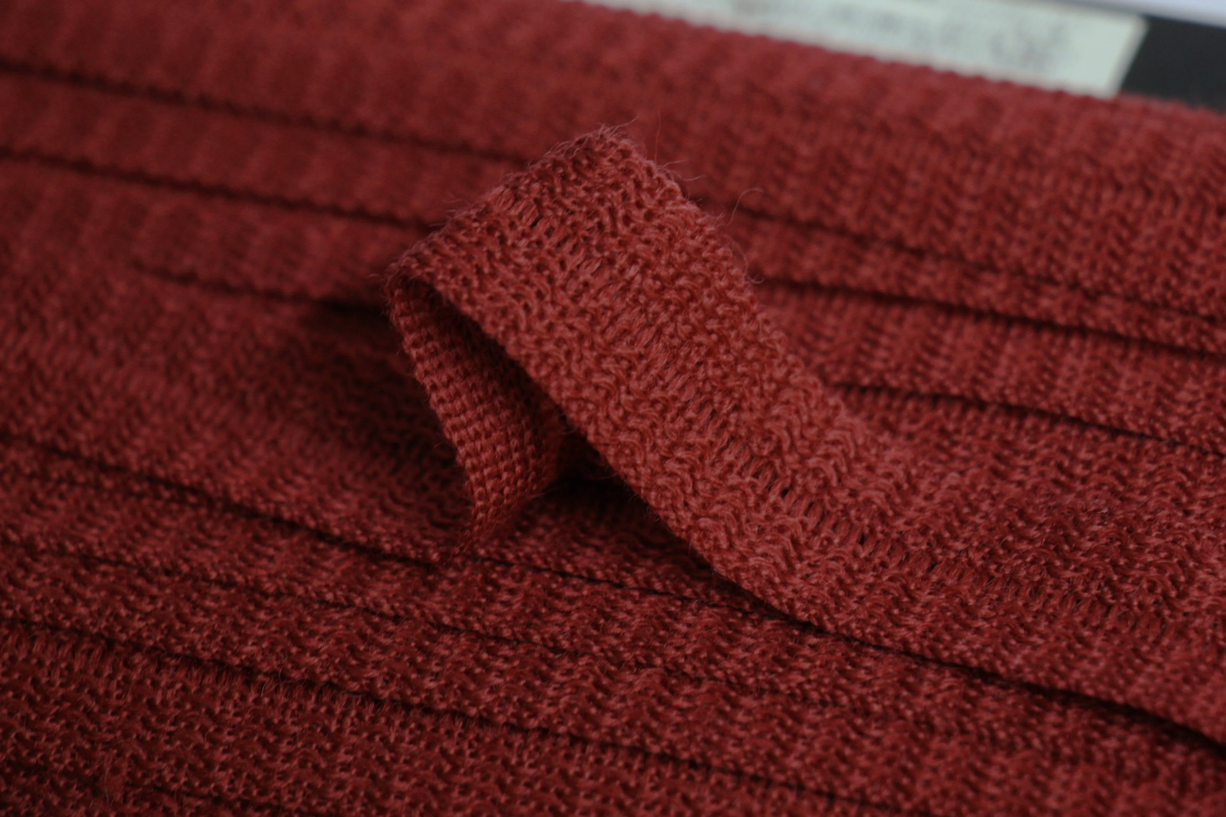 22mm Wool Binding - Russet