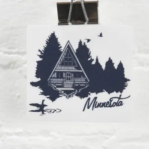 A-Frame Cabin Sticker