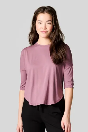 Ainsley Tee in Iced Mauve