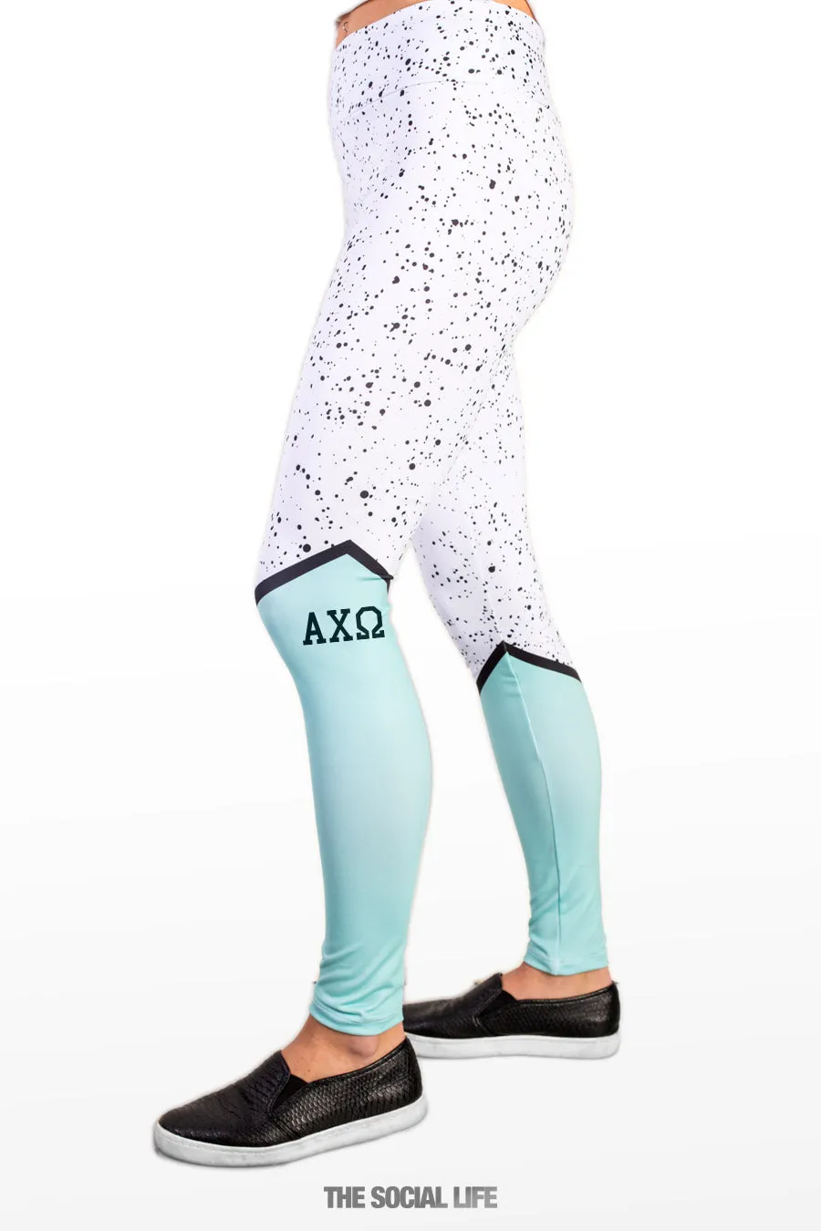 Alpha Chi Omega Mint Chip Leggings