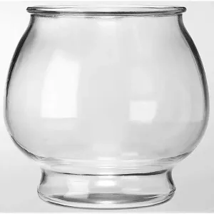 Anchor Hocking Round Glass Footed Fish Bowl Round Footed Clear