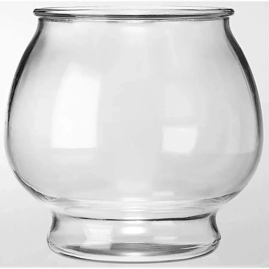 Anchor Hocking Round Glass Footed Fish Bowl Round Footed Clear