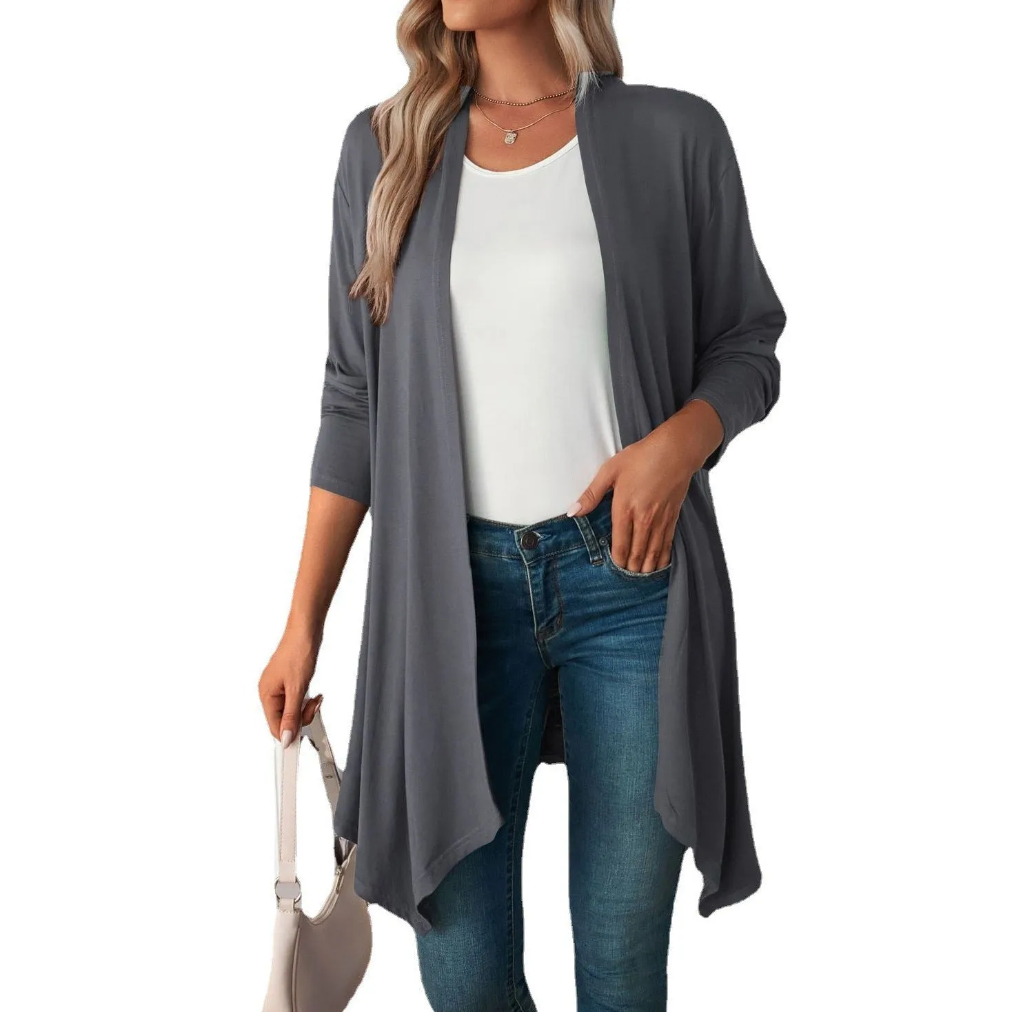 Autumn Long Sleeve Cardigan Coat For Women