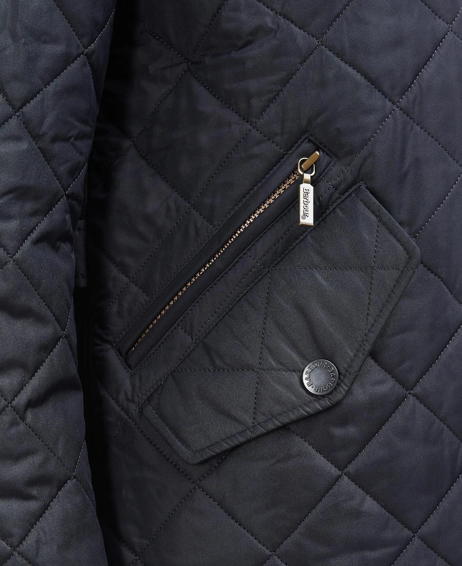 Barbour Long Powell Quilted Jacket