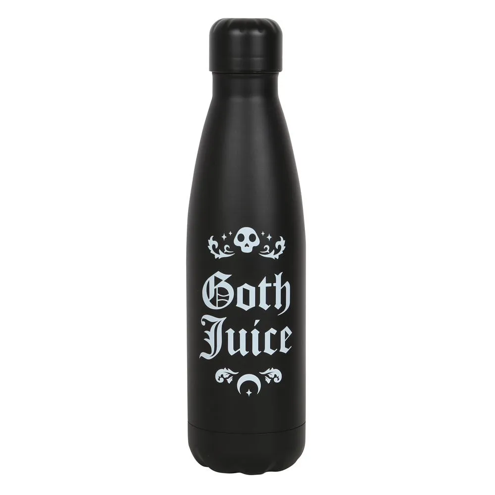 Black "Goth Juice" Reusable Metal Bottle