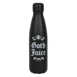 Black "Goth Juice" Reusable Metal Bottle