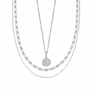 'Bloomin Gorgeous' Necklace Layering Set Sterling Silver