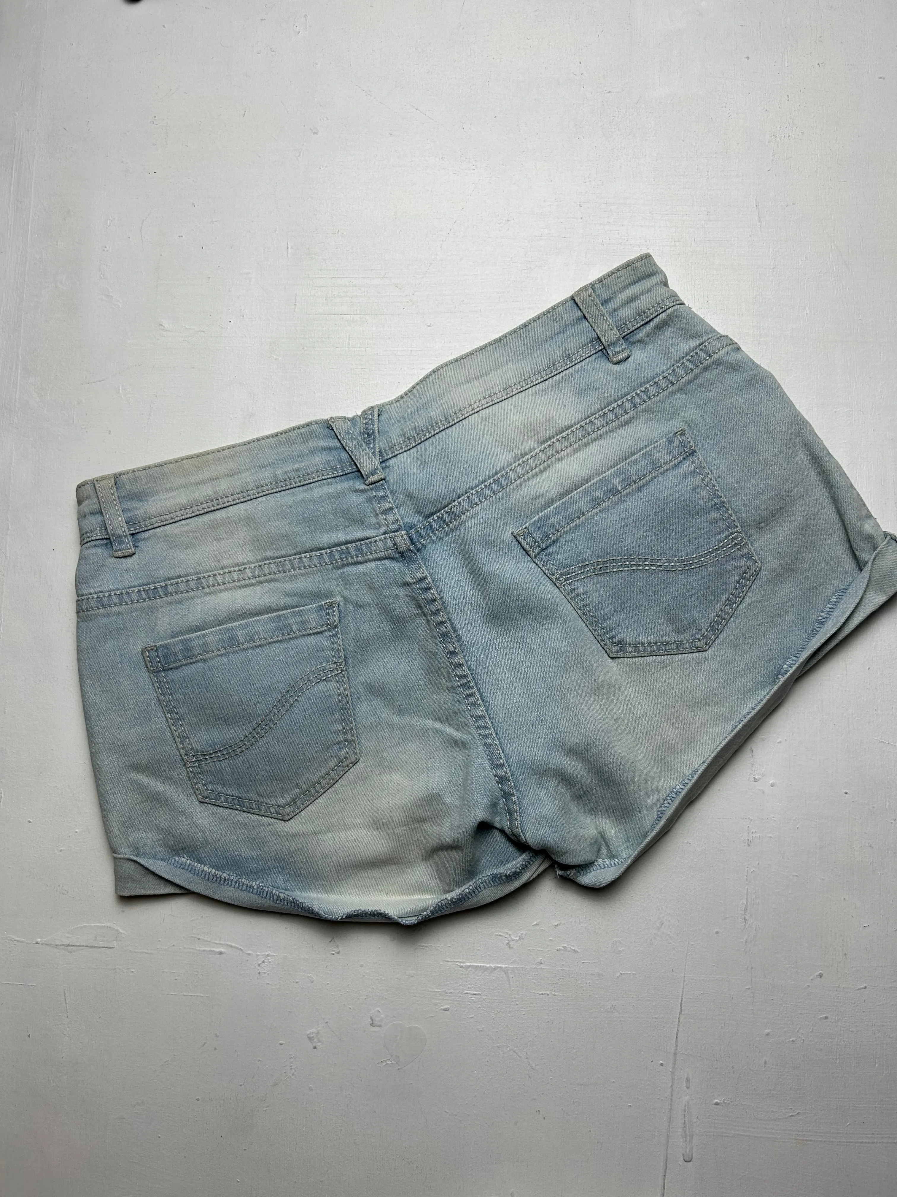 Blue low rise mini / micro short (S/M)