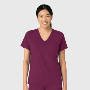 Boundless Women's Tuck-In Scrub Top - Wine