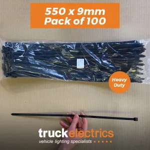 Cable Ties 550 x 9mm Ex large Heavy Duty