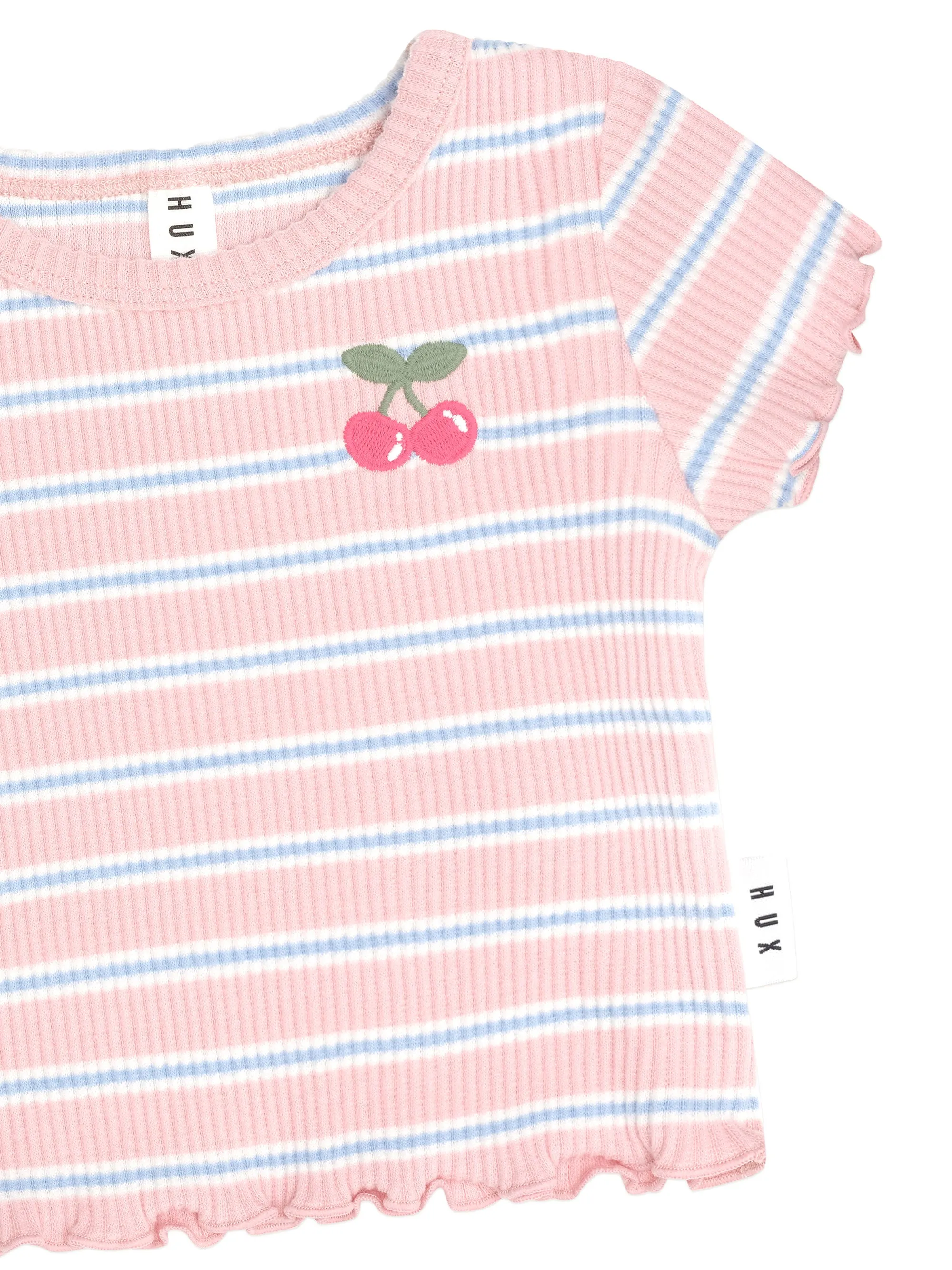 CANDY STRIPE RIB TEE