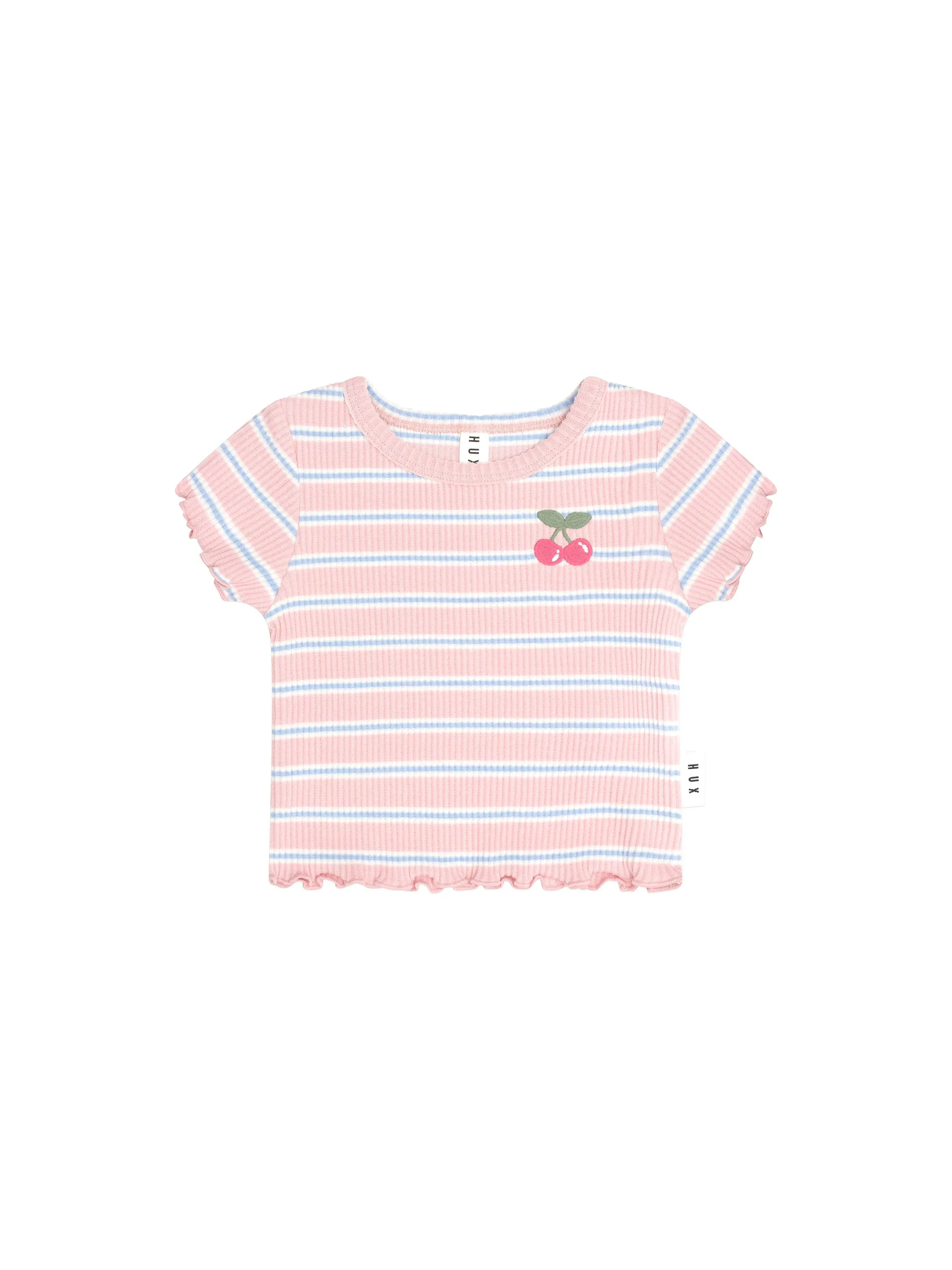 CANDY STRIPE RIB TEE