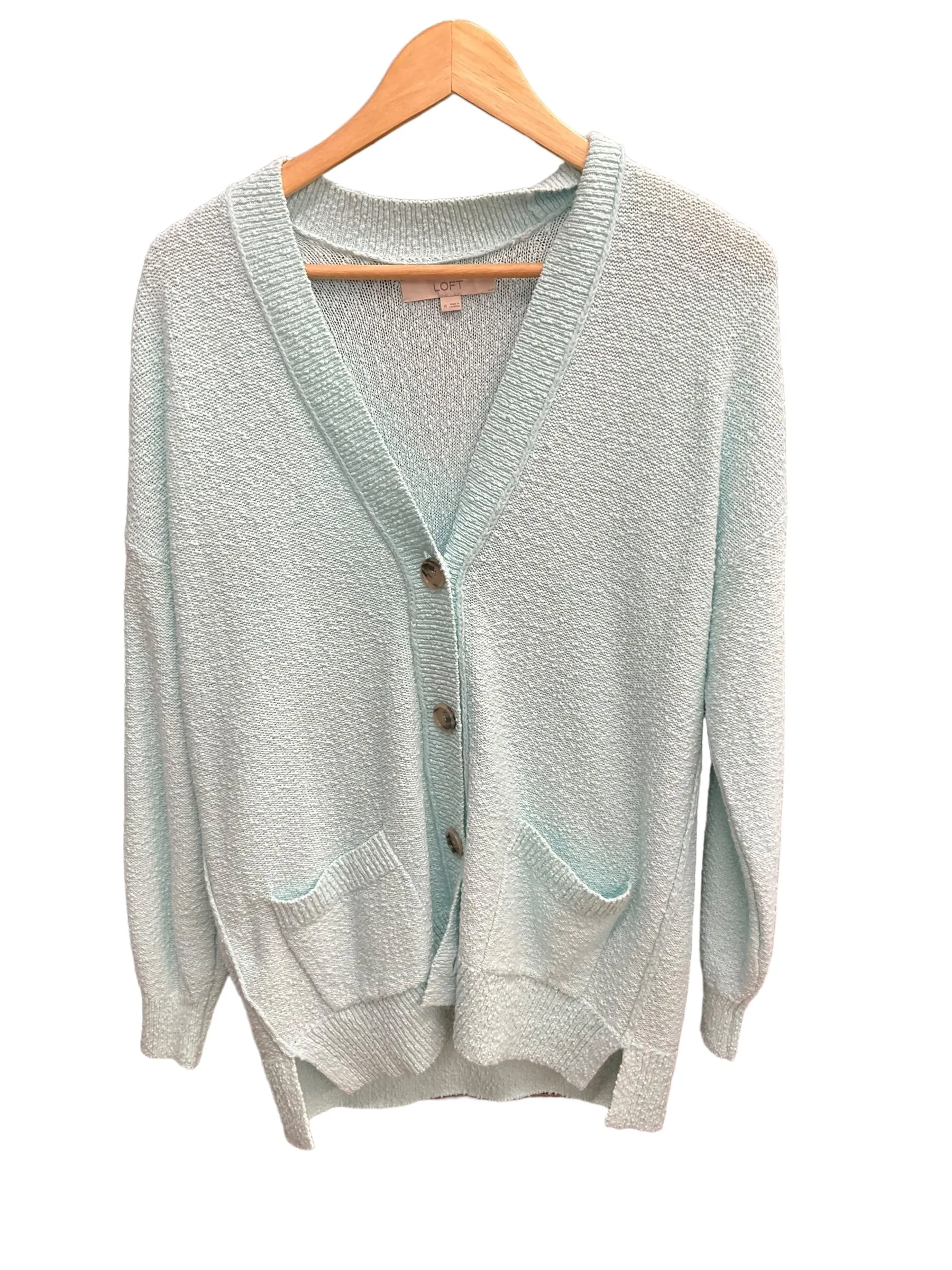 Cardigan By Loft In Aqua, Size: M