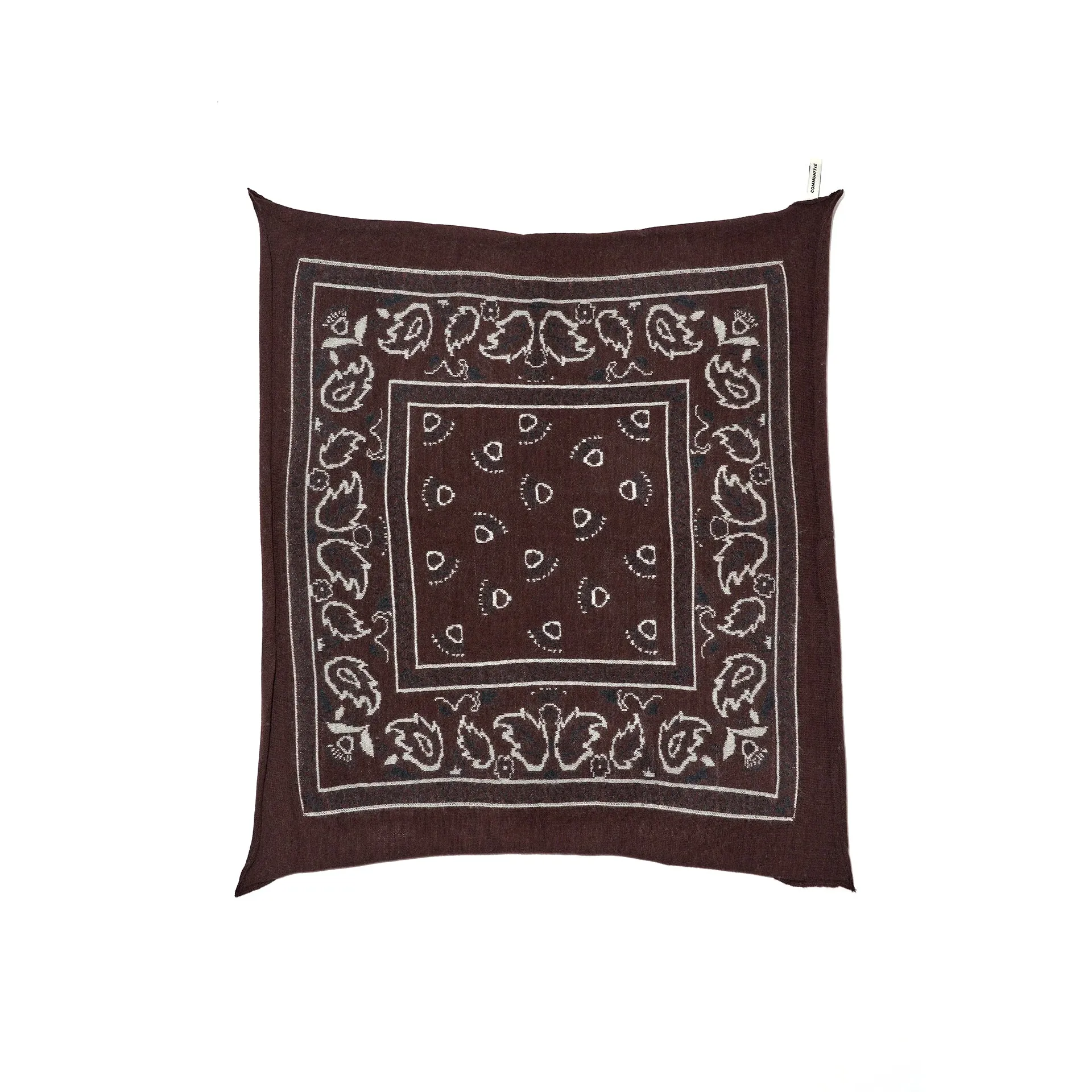 Cashmere Bandana in Coffee