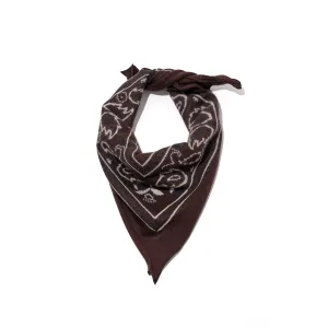 Cashmere Bandana in Coffee