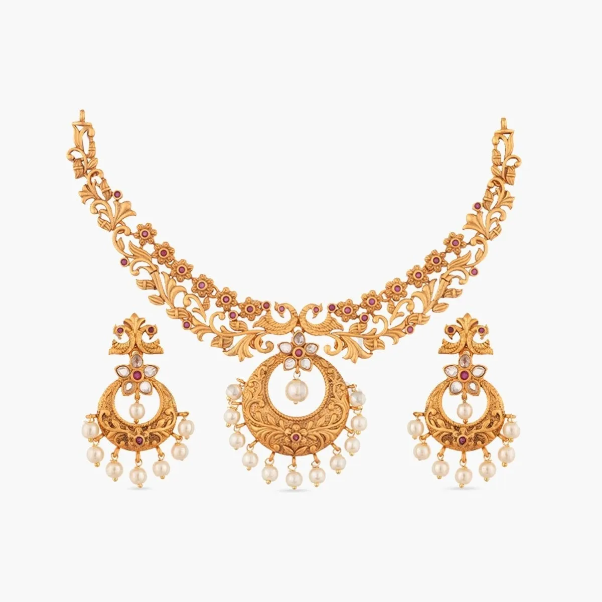 Chahel Antique Necklace Set