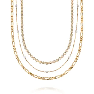 Chains To Treasure Layering Set 18ct Gold Plate