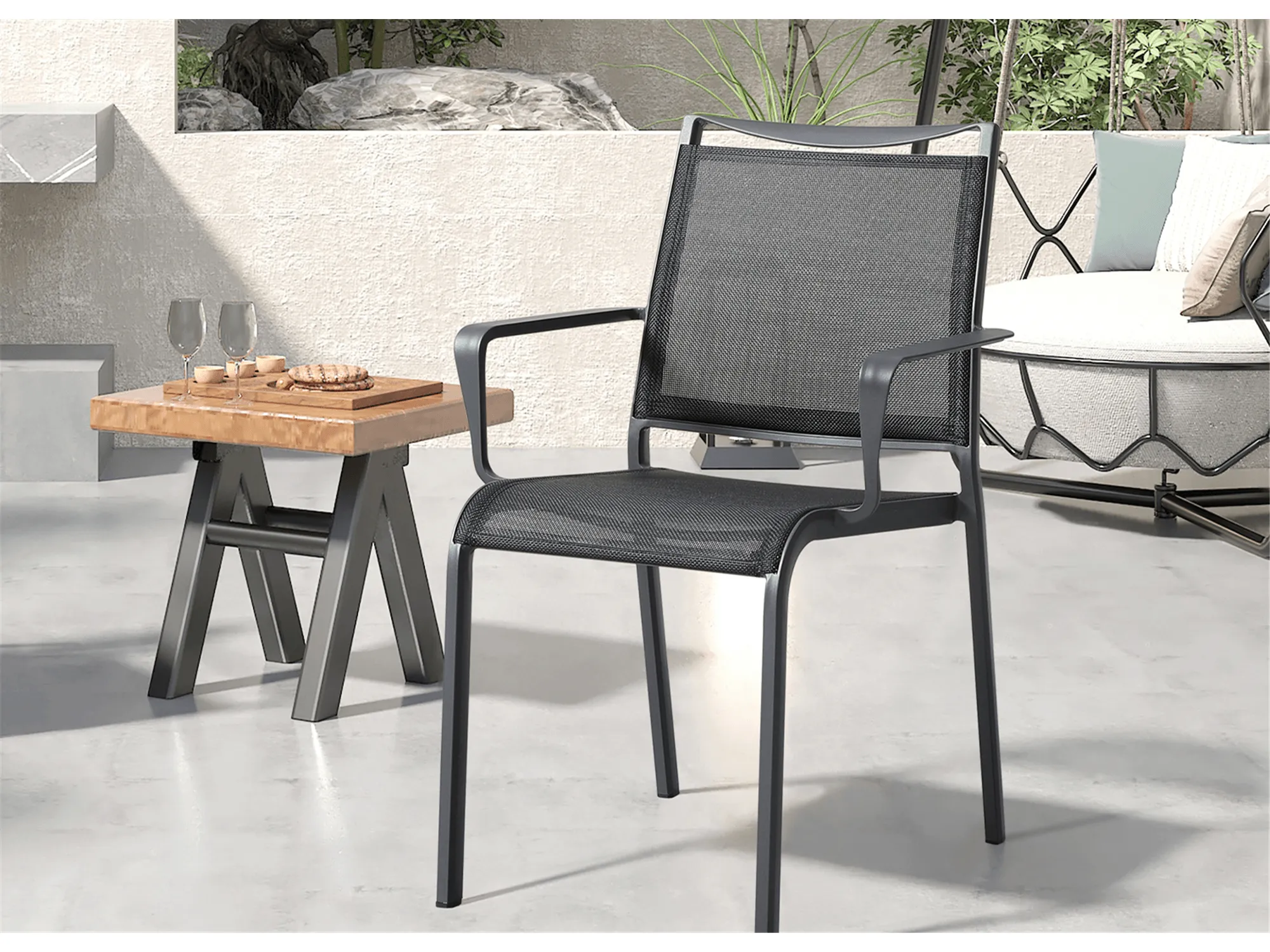 Chelle outdoor Dining Armchair: Set of 4