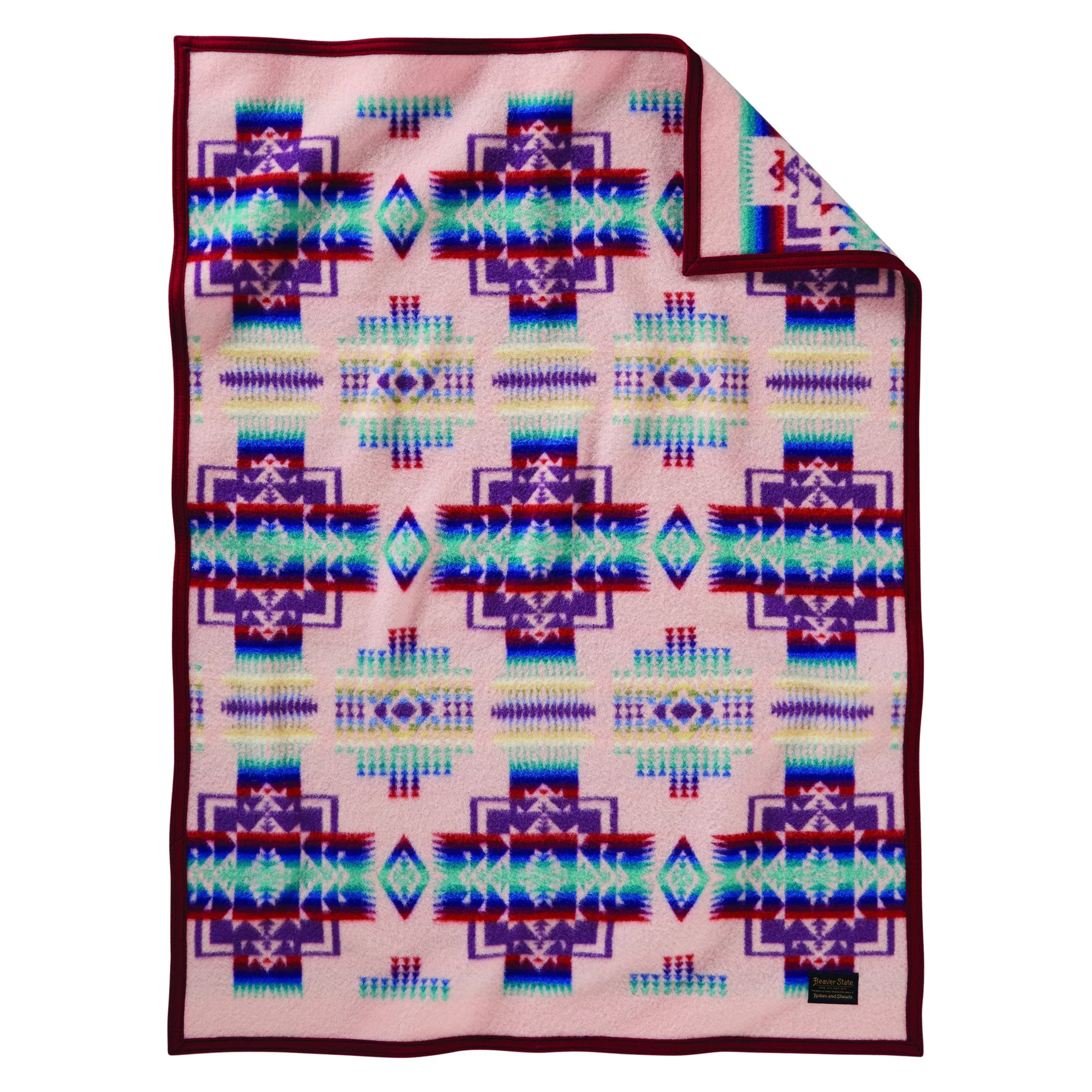 CHIEF JOSEPH BABY BLANKET - PINK