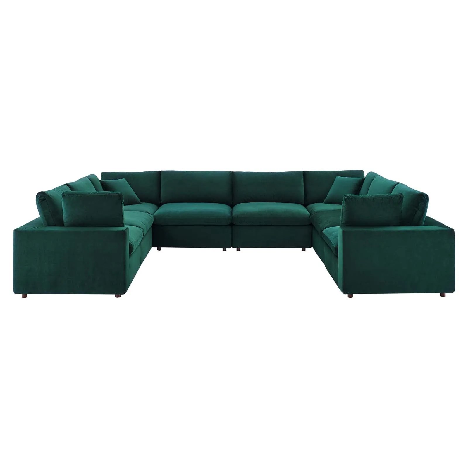 Commix Down Filled Overstuffed Performance Velvet 	8-Piece Sectional Sofa by Modway