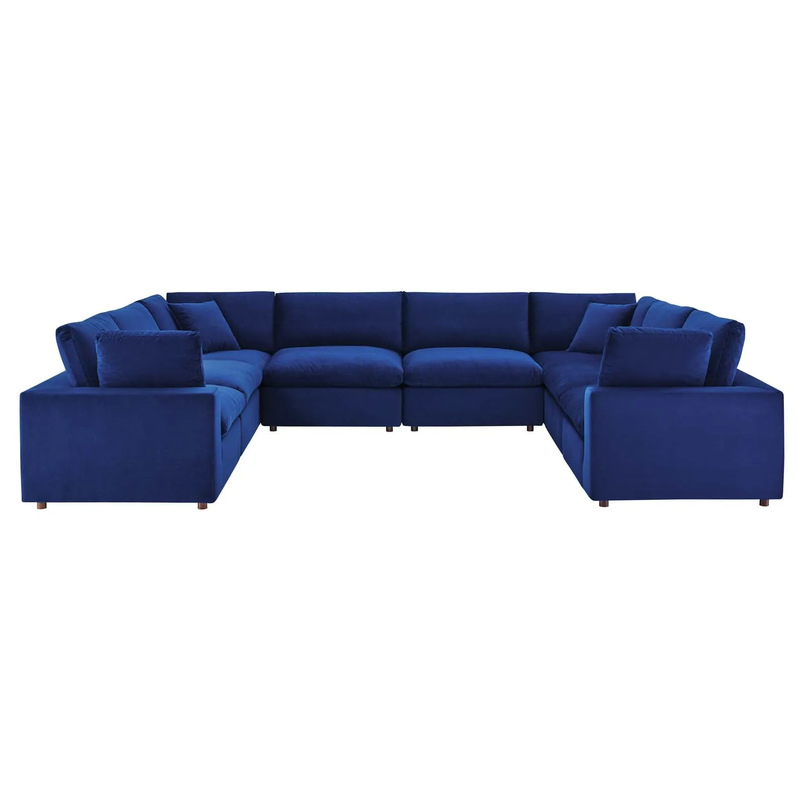 Commix Down Filled Overstuffed Performance Velvet 	8-Piece Sectional Sofa by Modway