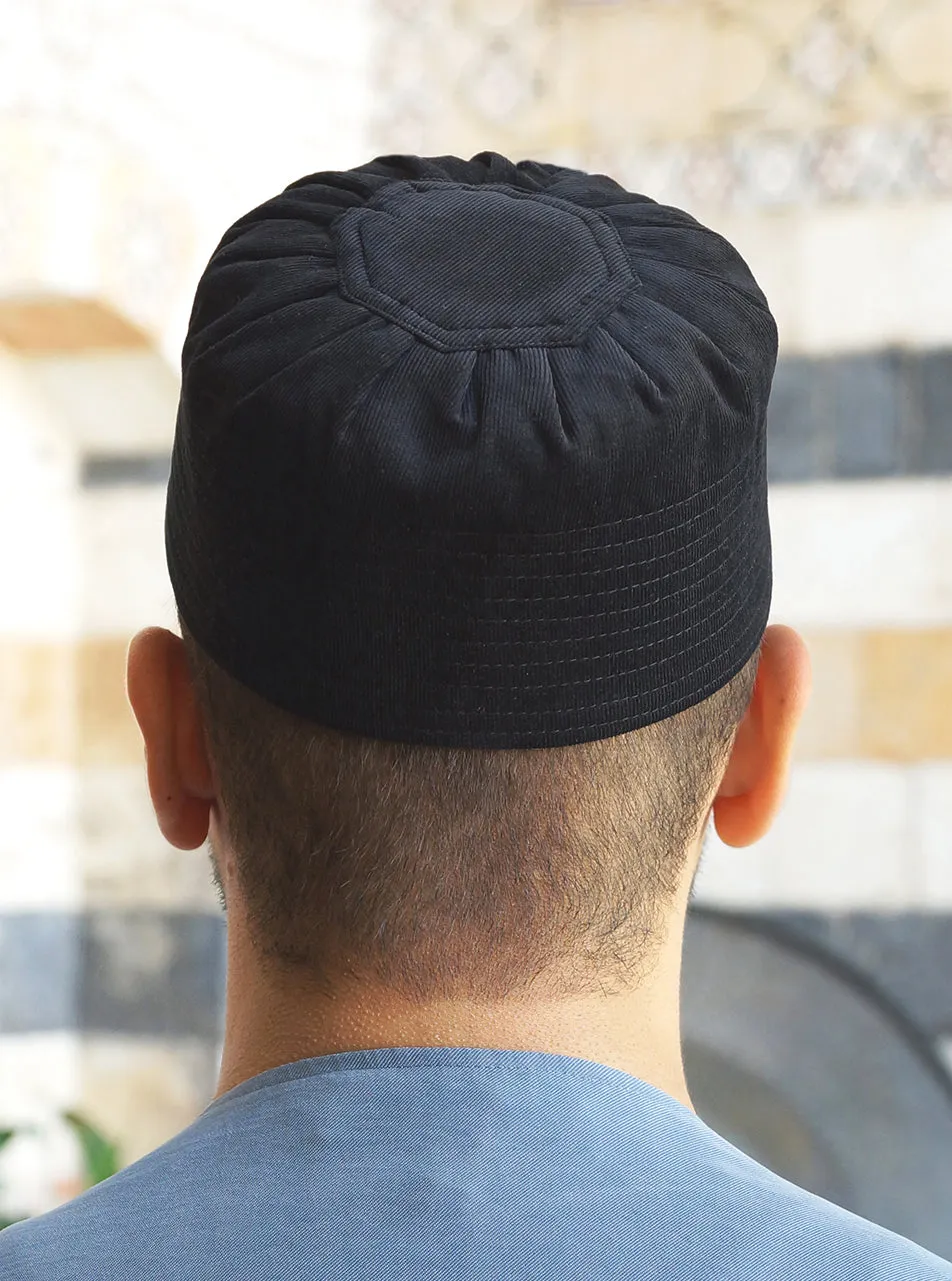 Corduroy Pleated Kufi