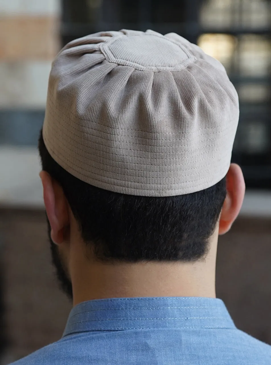 Corduroy Pleated Kufi