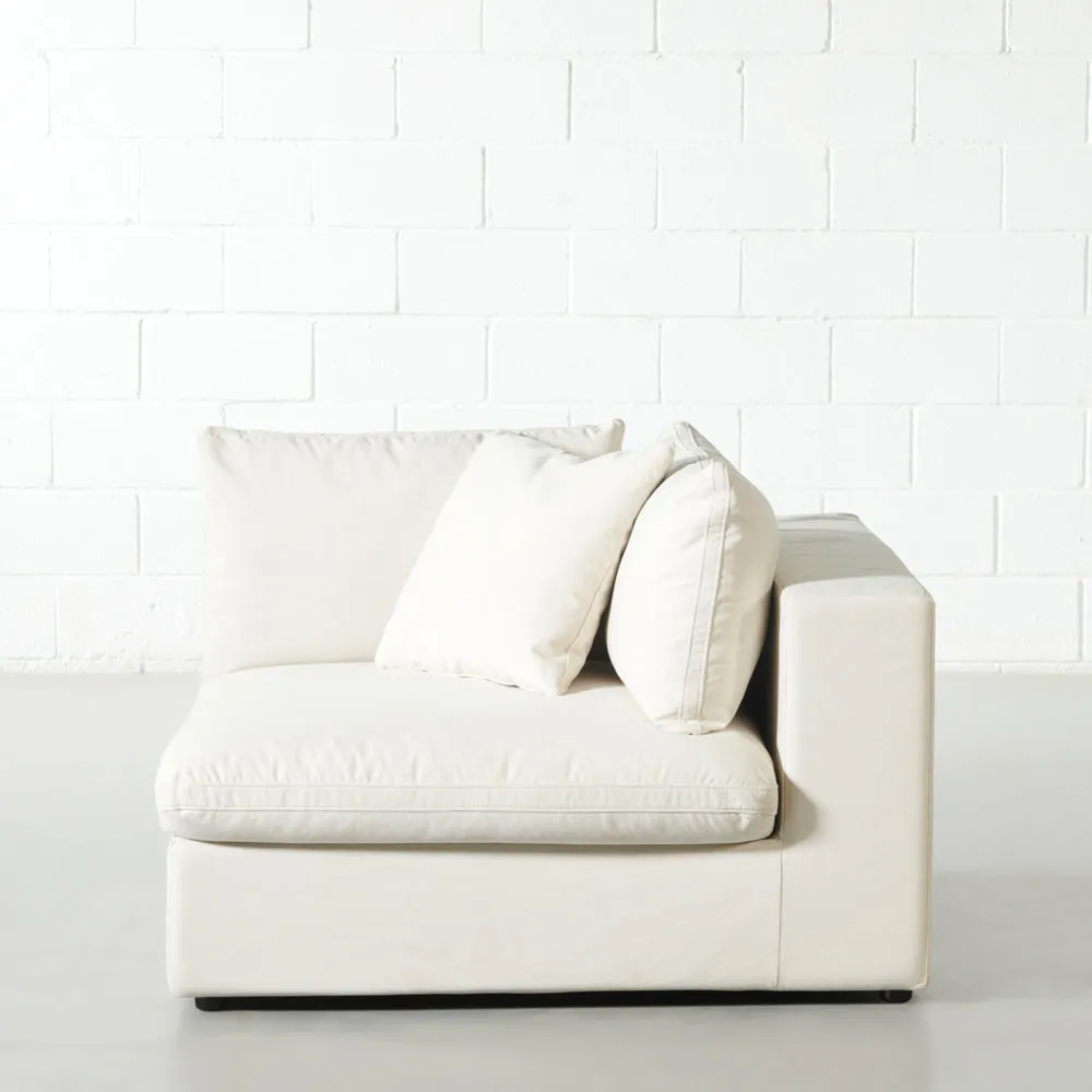 COSMIC - Cream Fabric Corner Chair Module