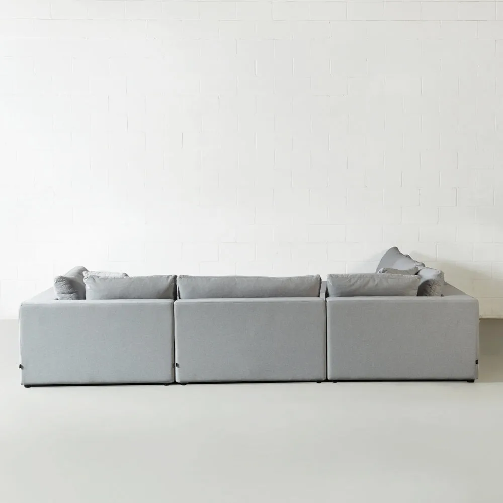 COSMIC - Grey Fabric Modular Sectional (5 piece)