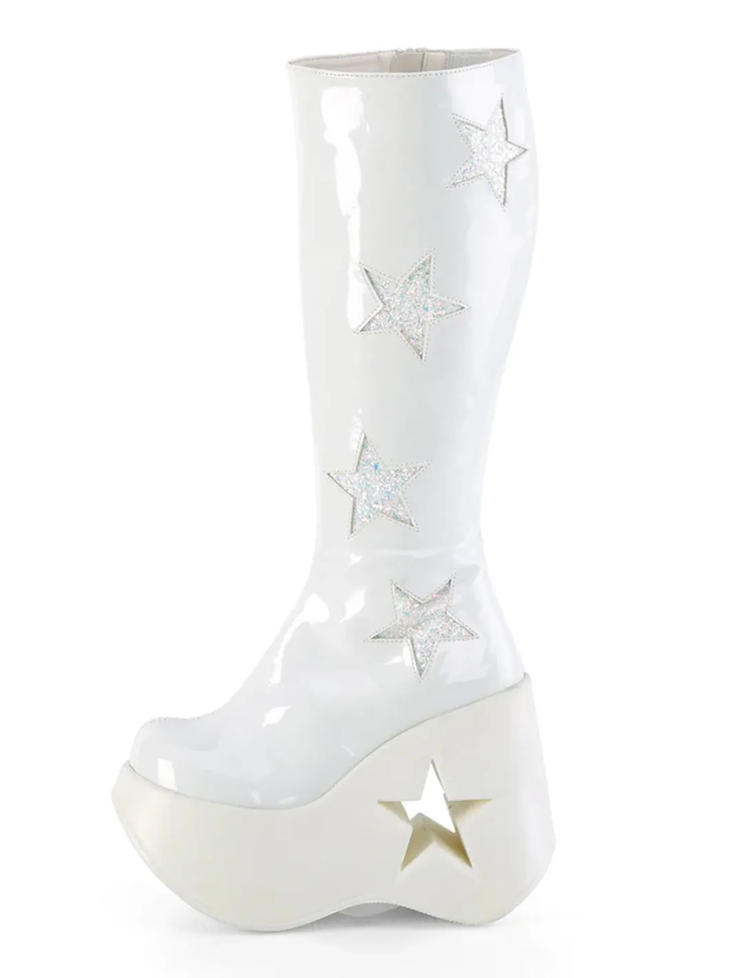 DEMONIA DYNAMITE 218 BOOTS - WHITE