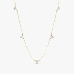 Diamond Station Necklace, Greer