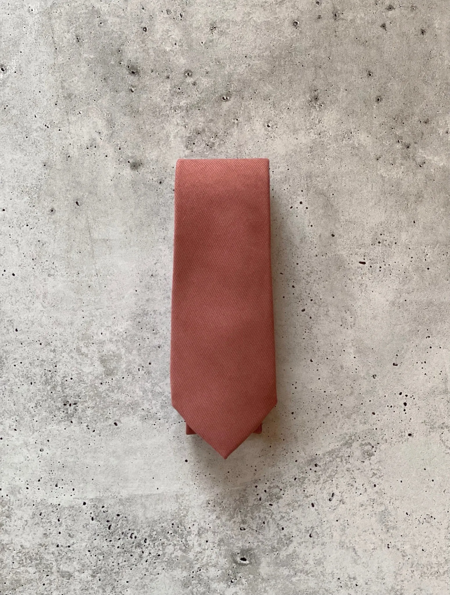 Dusty Rust Cotton Neck Tie