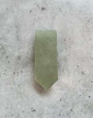 Dusty Sage Green Cotton Neck Tie