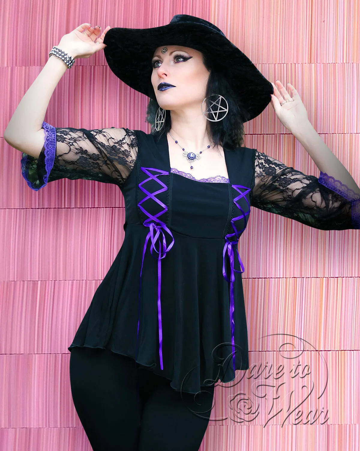 Enchantress Witch Costume with Anastasia Top, Purple