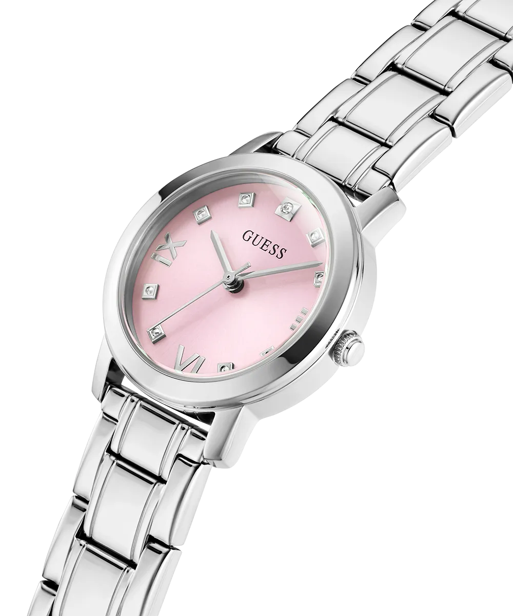 GUESS Ladies Silver Tone Analog Watch