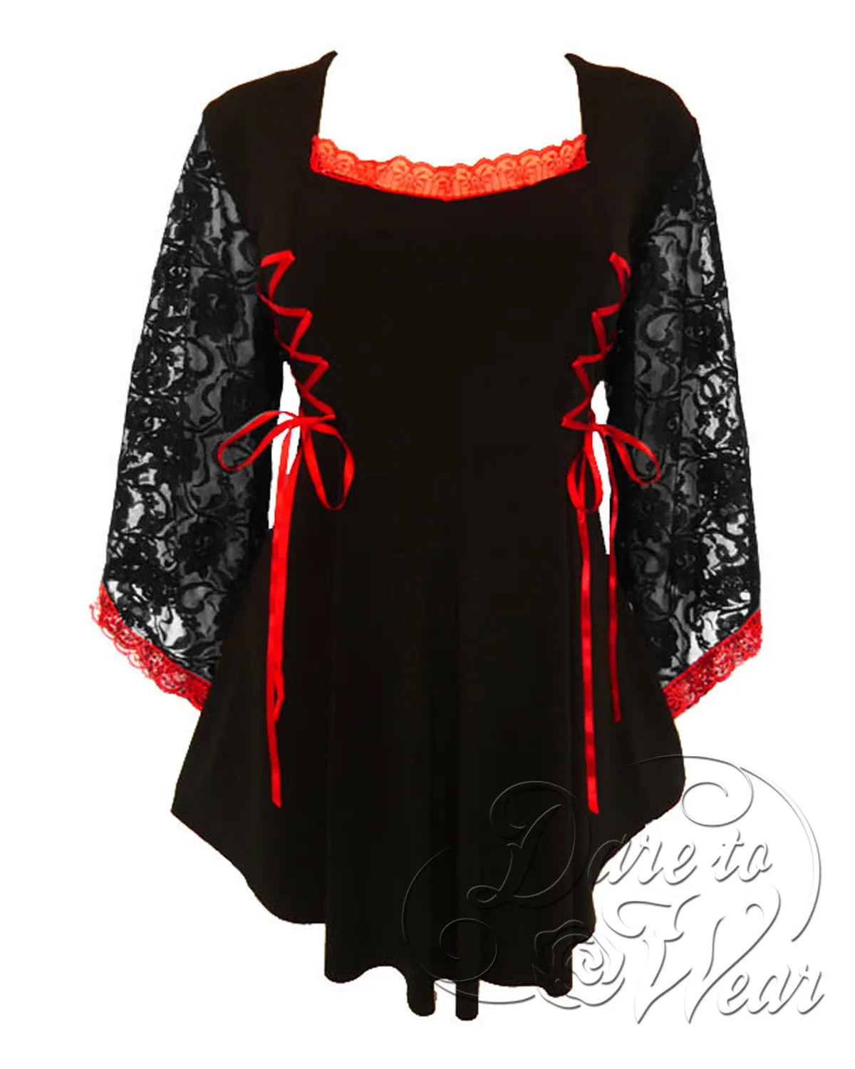 Immortal Vampire Costume with Anastasia Top, Scarlet