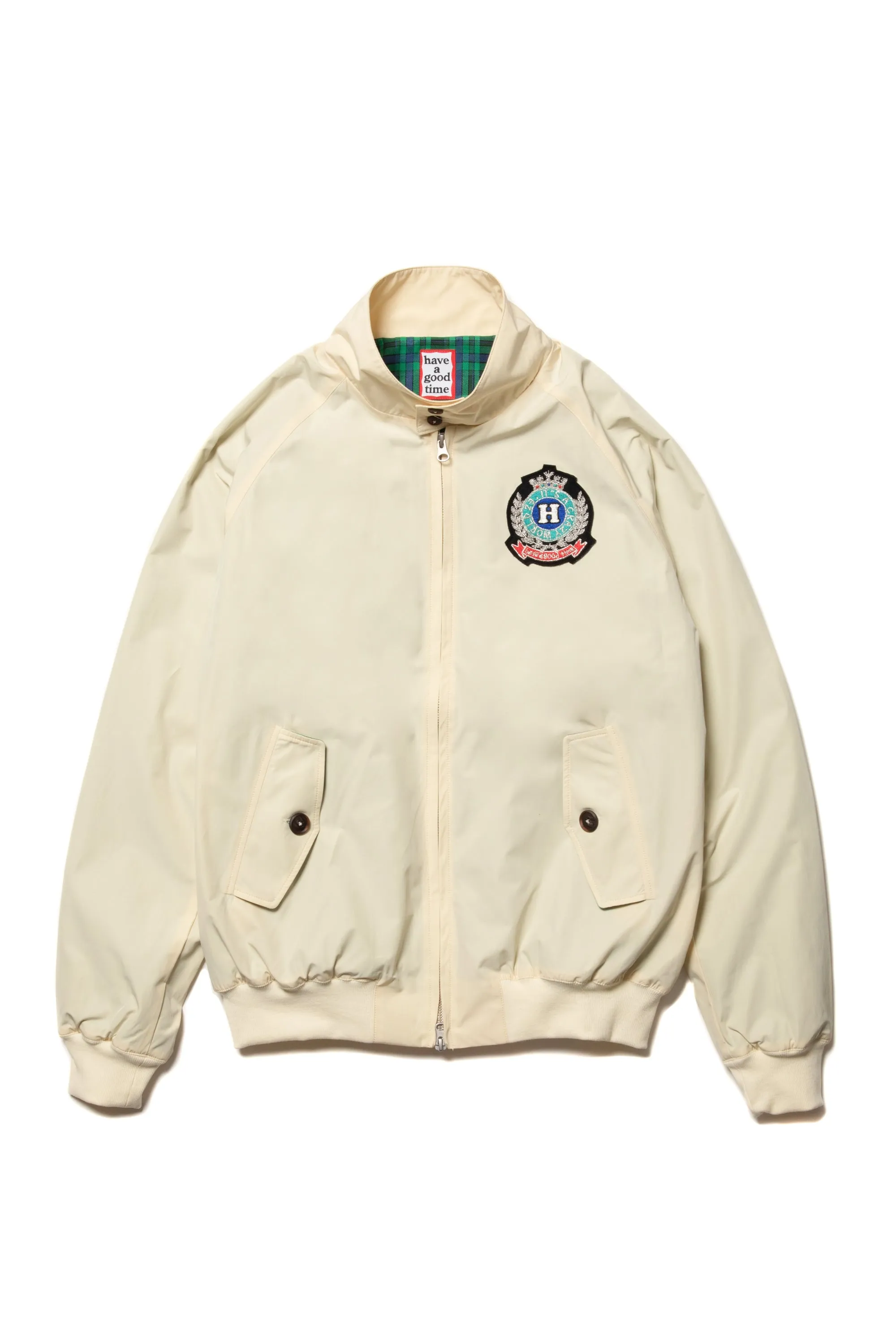 IT'S A CRAZY WORLD EMBLEM JACKET CREAM