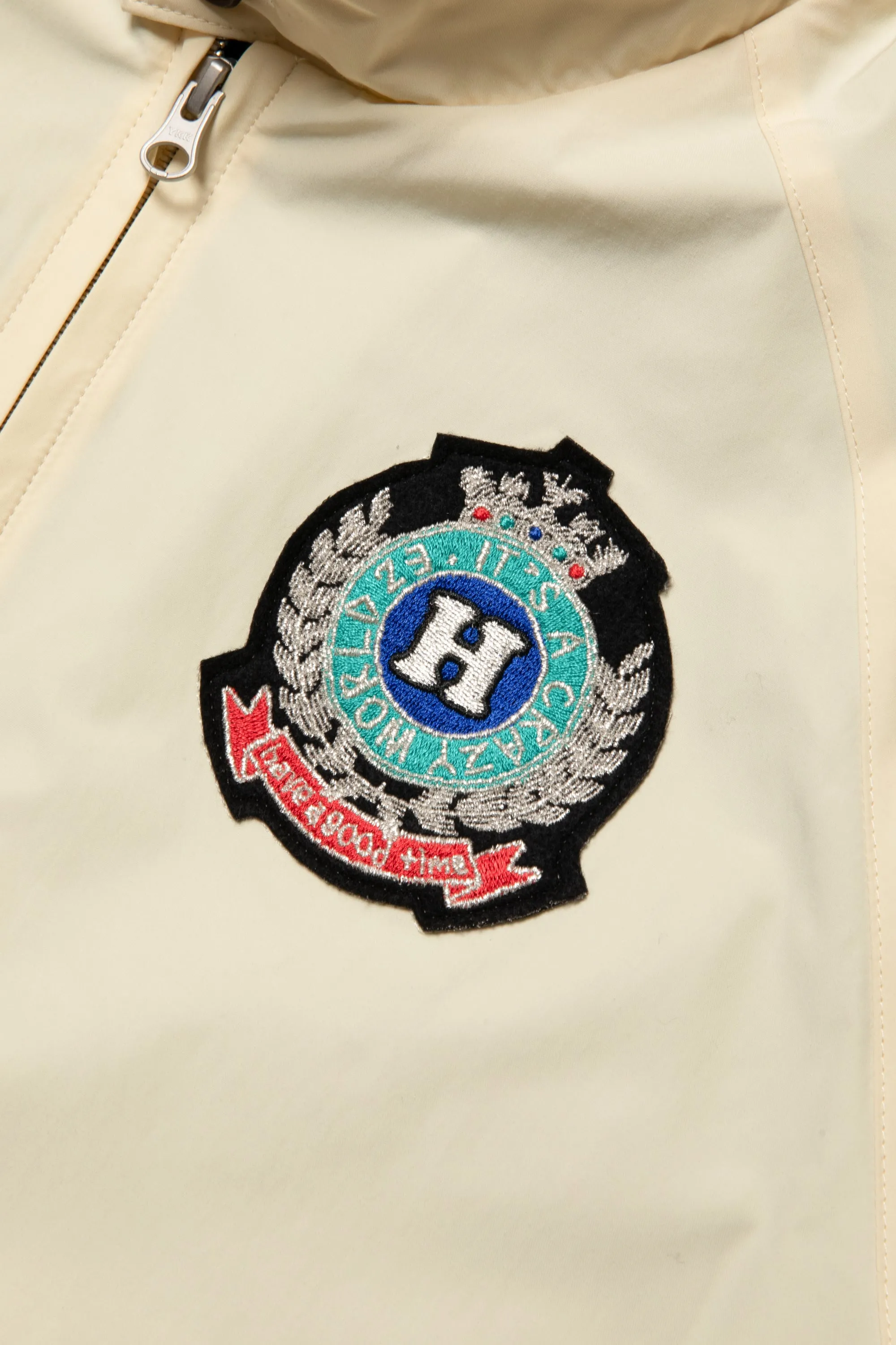 IT'S A CRAZY WORLD EMBLEM JACKET CREAM