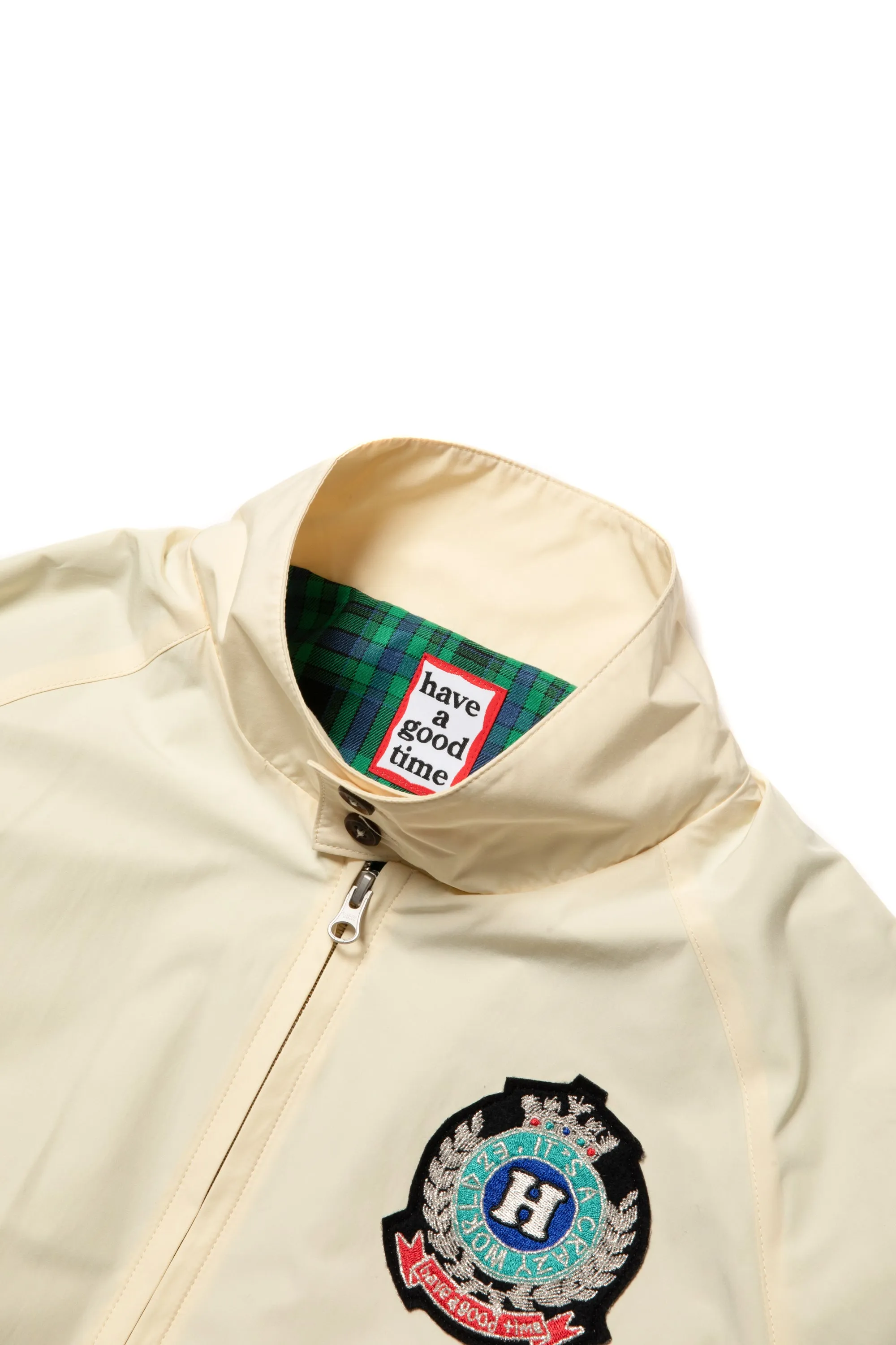 IT'S A CRAZY WORLD EMBLEM JACKET CREAM