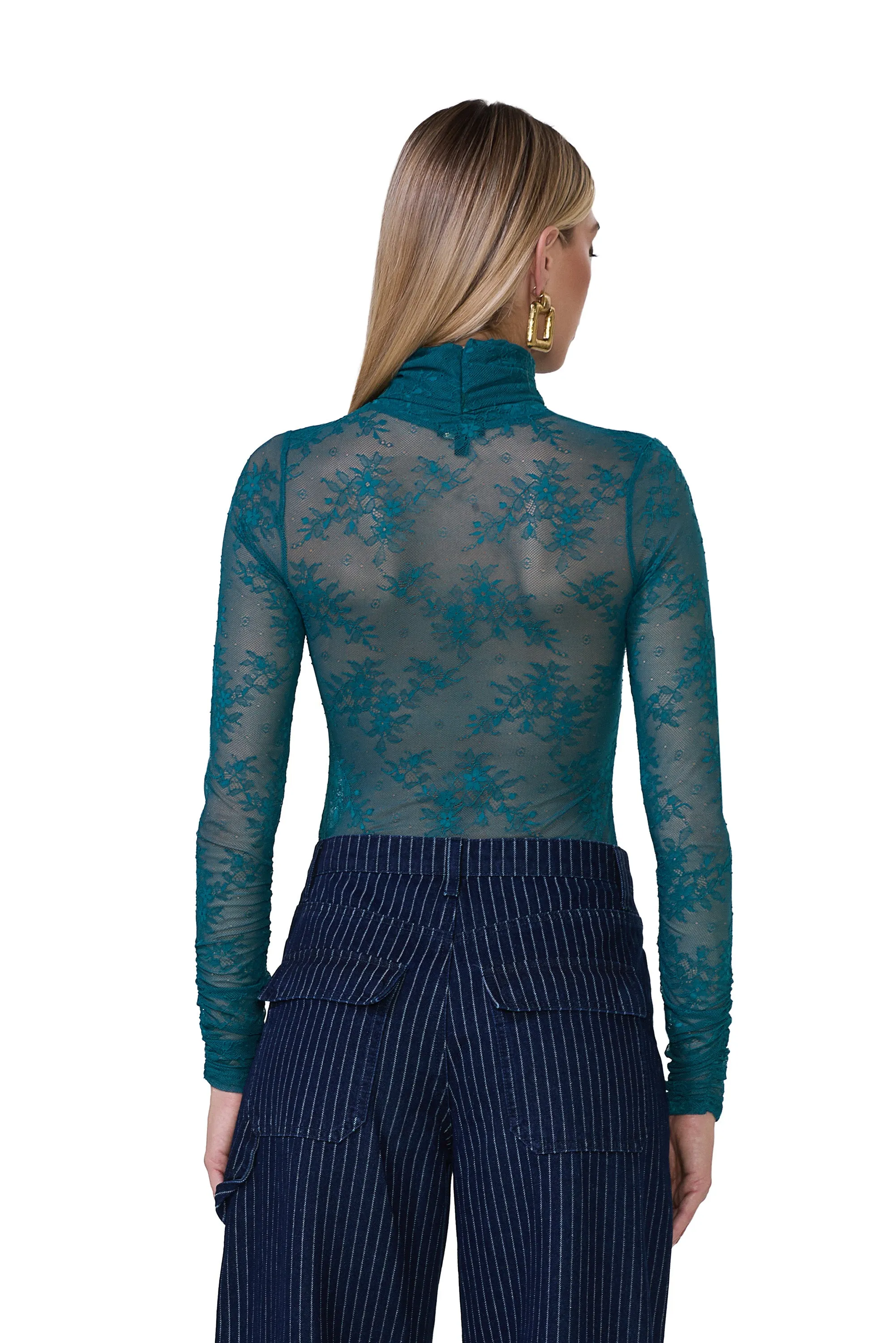 Julien Lace Top - Spruce