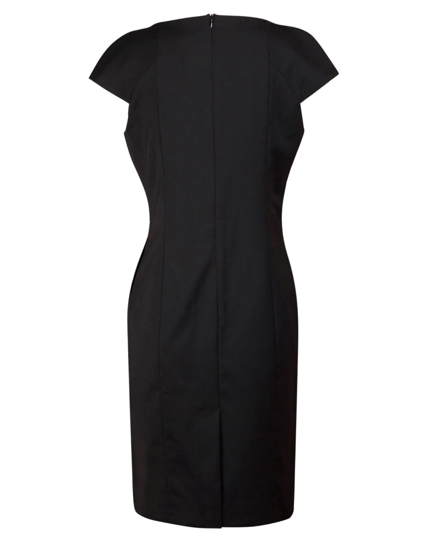 Ladies’ Wool Blend Stretch Cap Sleeve Dress