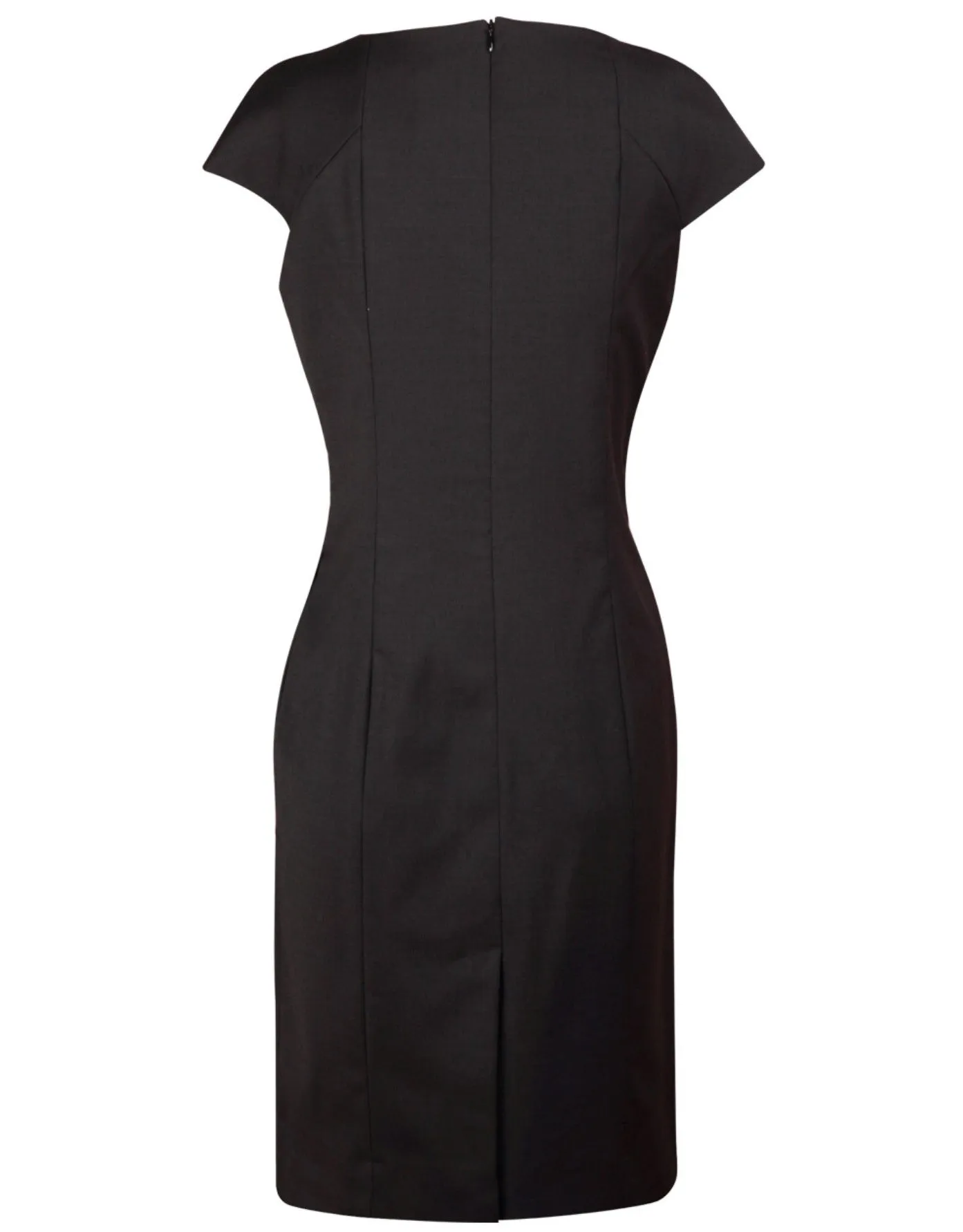 Ladies’ Wool Blend Stretch Cap Sleeve Dress