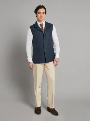 Linen Gilet - Navy