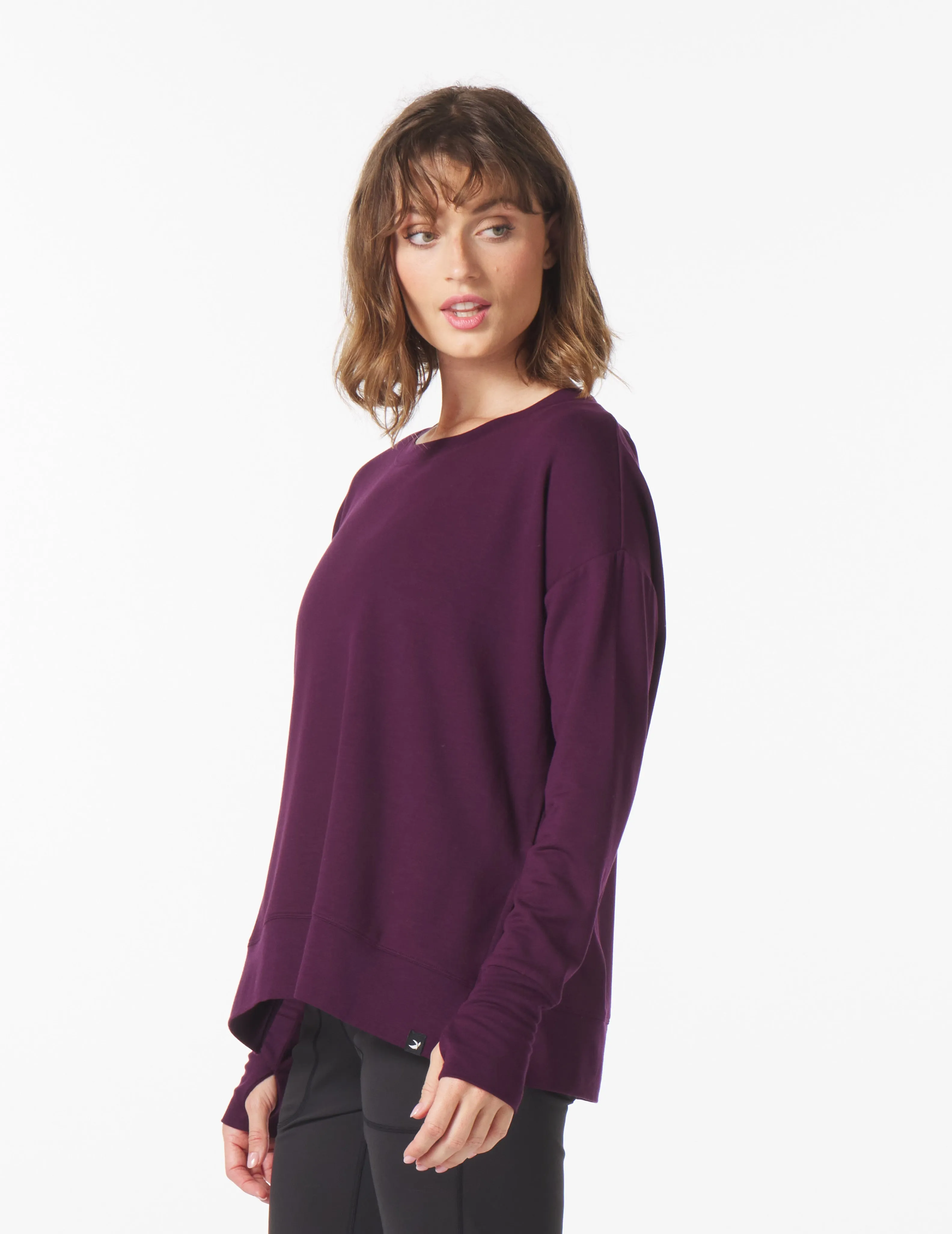 Lounge Long Sleeve: Mulberry