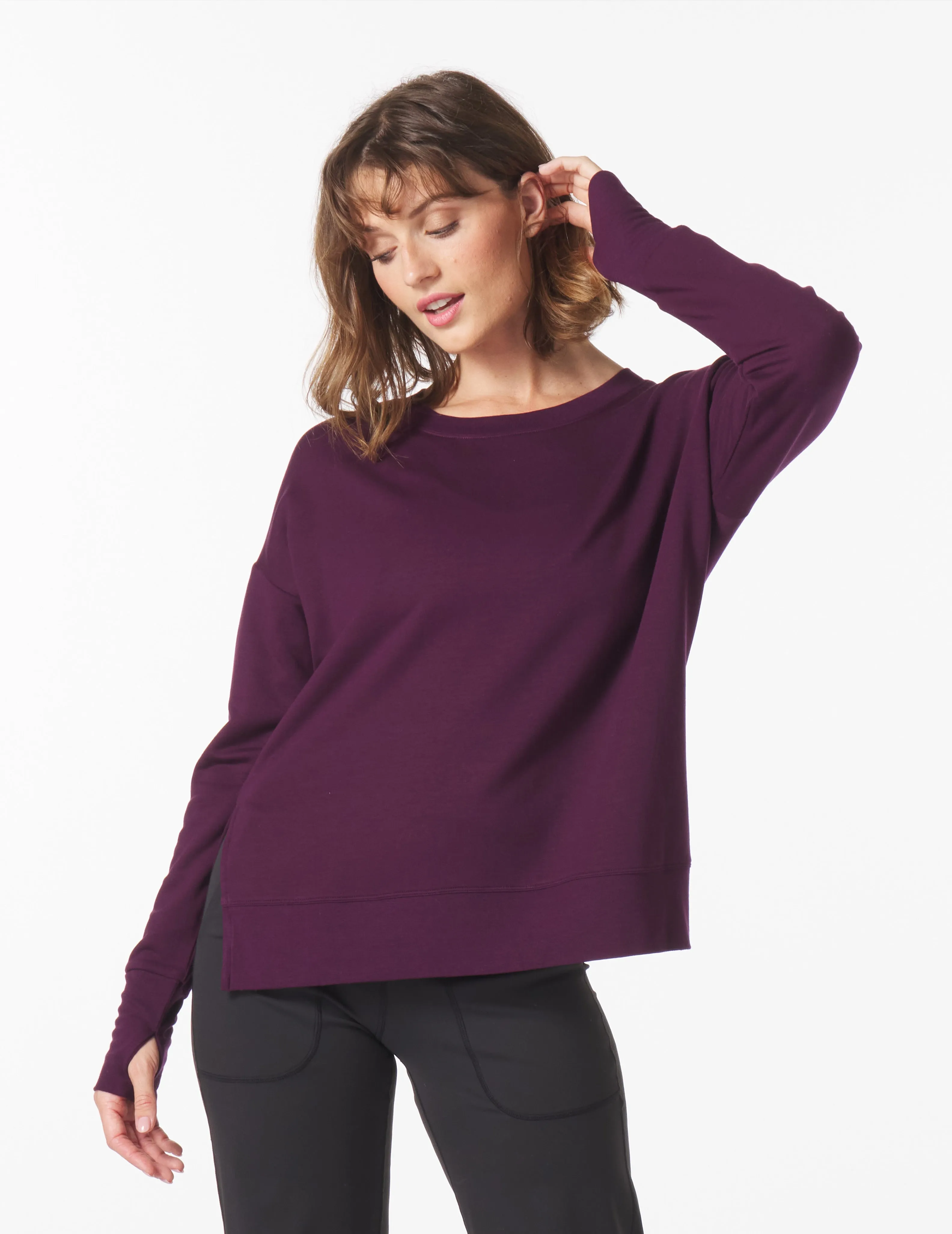 Lounge Long Sleeve: Mulberry